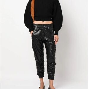 NWT $590 Isabel Marant Etoile Bolena Cropped Black Trousers 40 / 8 / L
